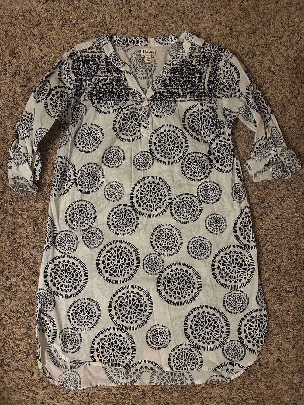 Hatley Black & White Medallion Tunic